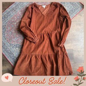 Beautiful Brown Corduroy Dress size small
